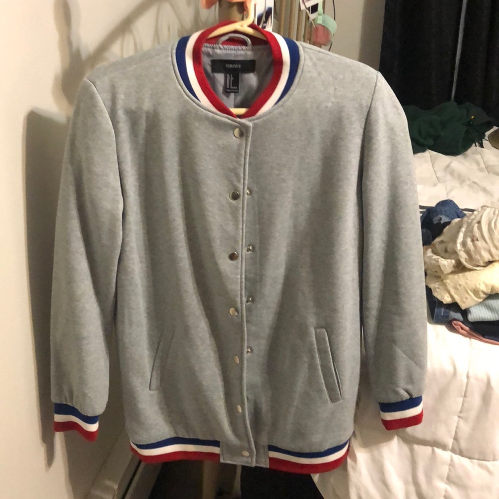 Button Up Bomber Jacket